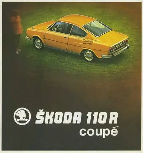 Skoda 110 R Prospekt 1970er Jahre