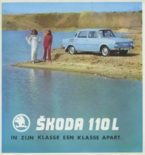 Skoda 110 L Prospekt 1970er Jahre