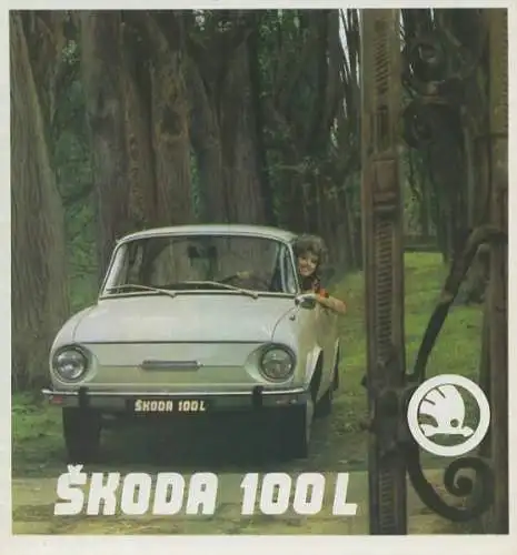 Skoda 100 L Prospekt 1970er Jahre