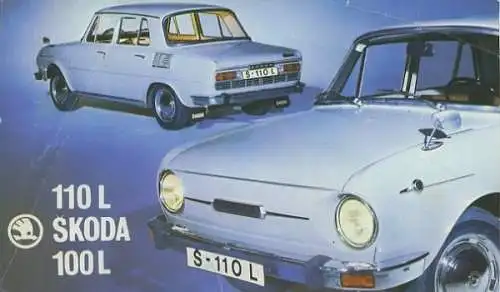 Skoda 100 L 110 L Prospekt 1970er Jahre