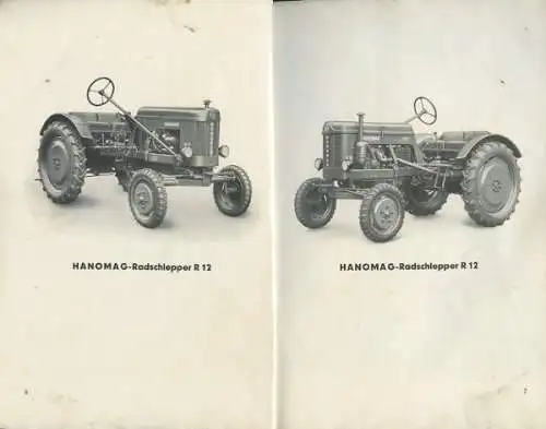 Hanomag R 12 Radschlepper Bedienungsanleitung 10.1953