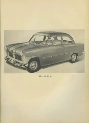 Ford 12 M Ersatzteilliste 6.1952