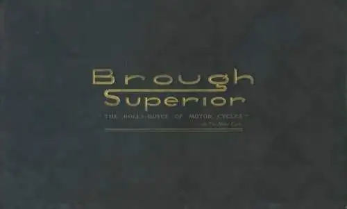 Brough Superior Programm 1938