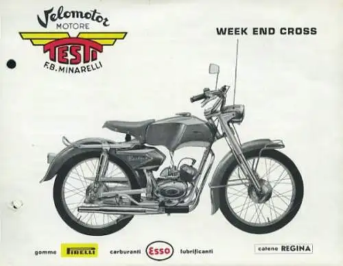 Testi Week End Cross 47 ccm Prospekt 1960er Jahre