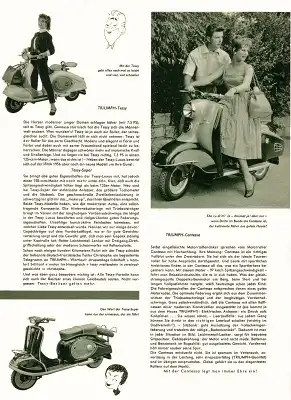 Triumph -60 Jahre in 60 Minuten- Prospekt 1956