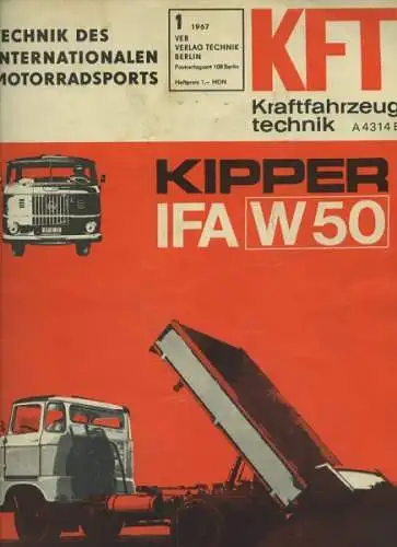 Kraftfahrzeugtechnik KFT 1967 Heft 1