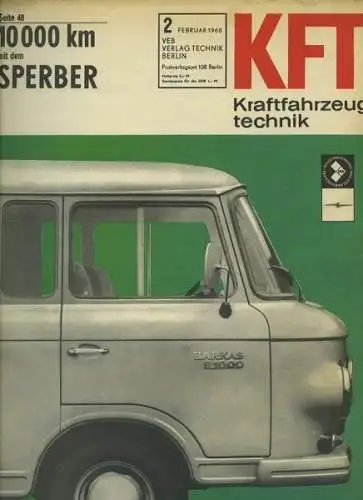 Kraftfahrzeugtechnik KFT 1968 Heft 2