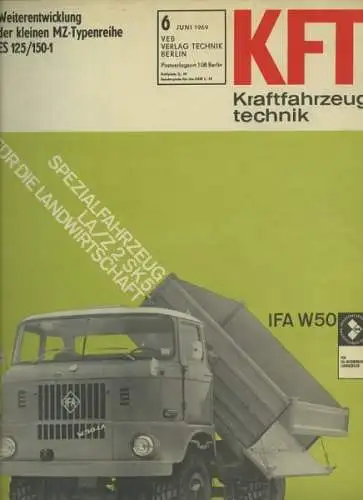 Kraftfahrzeugtechnik KFT 1969 Heft 6