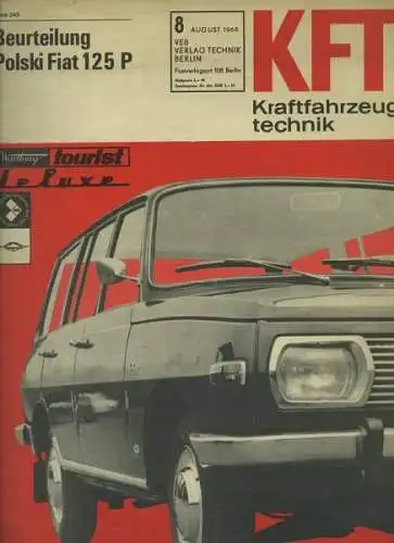 Kraftfahrzeugtechnik KFT 1969 Heft 8