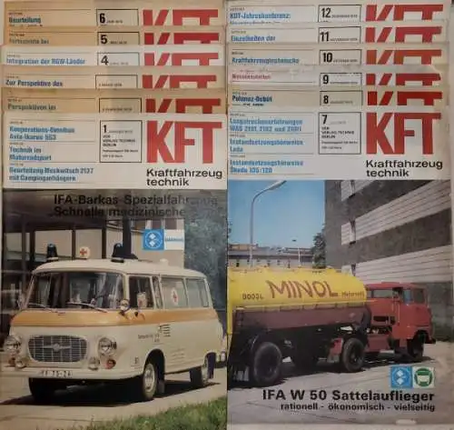 Kraftfahrzeugtechnik KFT 1978 Heft 1-12