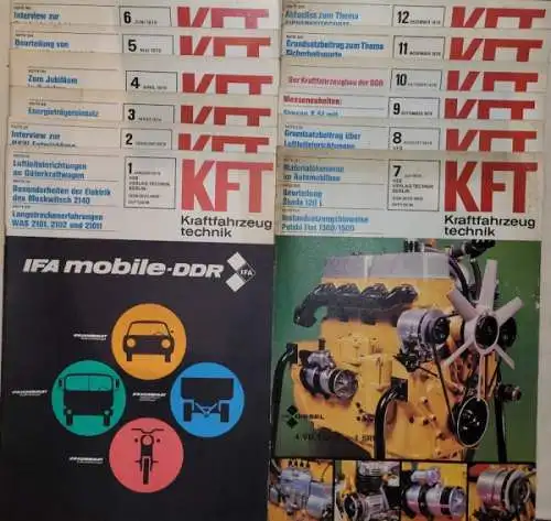 Kraftfahrzeugtechnik KFT 1979 Heft 1-12