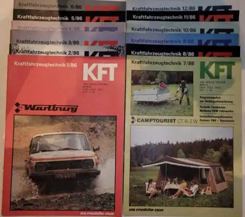 Kraftfahrzeugtechnik KFT 1986 Heft 1-12