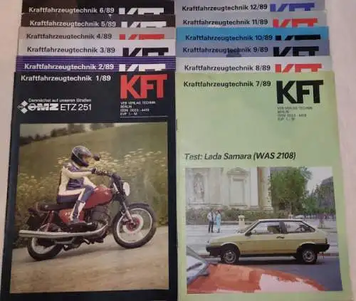 Kraftfahrzeugtechnik KFT 1989 Heft 1-12