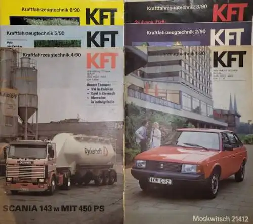 Kraftfahrzeugtechnik KFT 1990 Heft 1-6