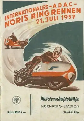 Programm Norisring 21.7.1957