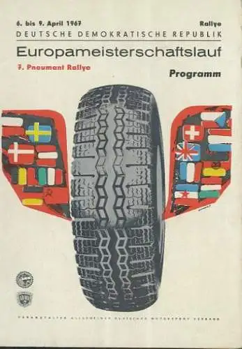 Programm Rallye DDR 1967