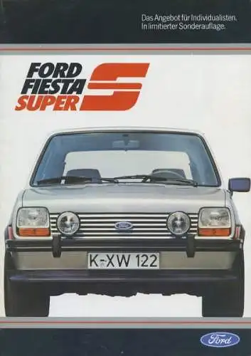 Ford Fiesta Super S Prospekt 1981