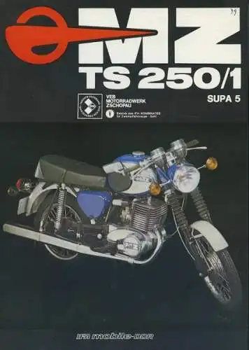 MZ TS 250/1 Supa 5 Prospekt 1979 e