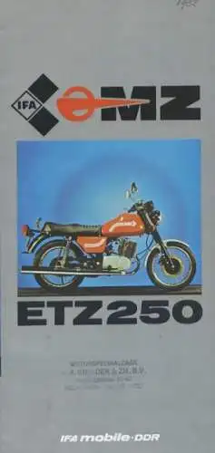 MZ ETZ 250 Prospekt 1981 e