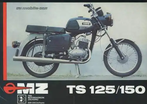 MZ TS 125 / 150 Prospekt 1977