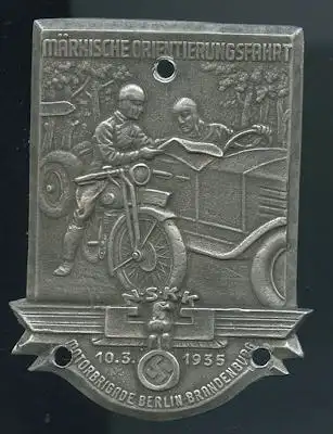 Plakette Märkische Orientierungsfahrt 10.3.1935