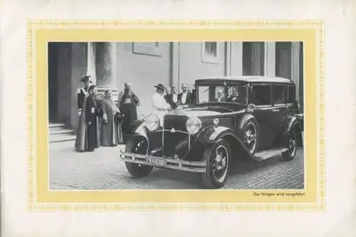 Mercedes-Benz Typ Nürburg Papstmobil Prospekt 1930