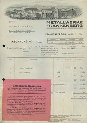 Framo Rechnung von 1932