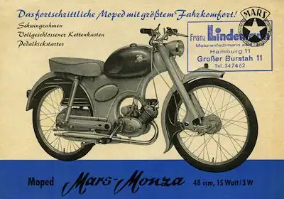 Mars Monza Prospekt ca. 1955