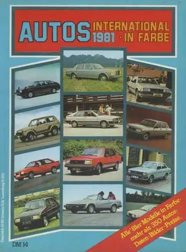 Autos International in Farbe 1981