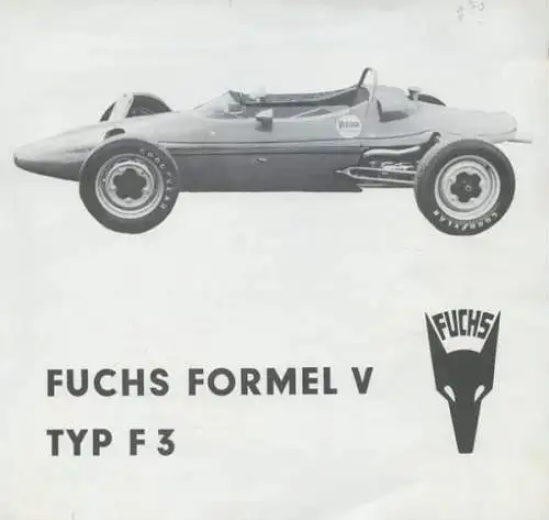 Fuchs Formel V Typ F 3 Prospekt ca. 1970