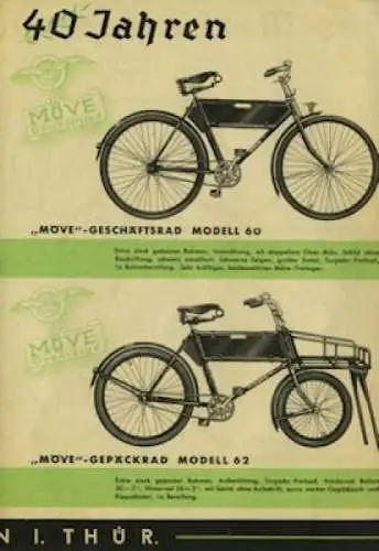 Walter Möve Fahrrad Prospekt ca. 1936