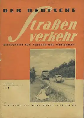 Der Deutsche Straßenverkehr 1953 Heft 1