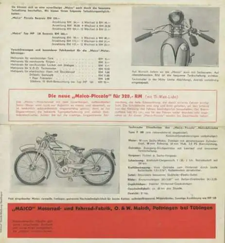 Maico MP 120 Ilo Prospekt 1938