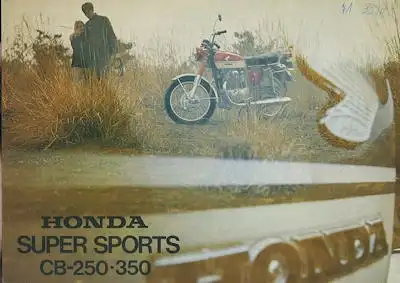 Honda CB 250 / 350 Super Sports Prospekt ca. 1971 - Kopie