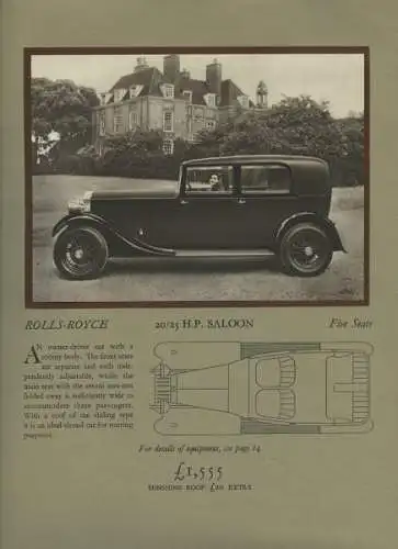 Rolls-Royce 20-25 HP Prospekt 1932