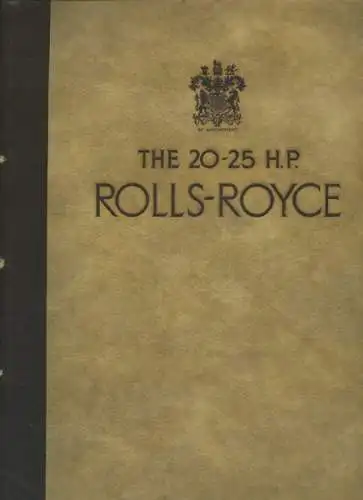 Rolls-Royce 20-25 HP Prospekt 1932