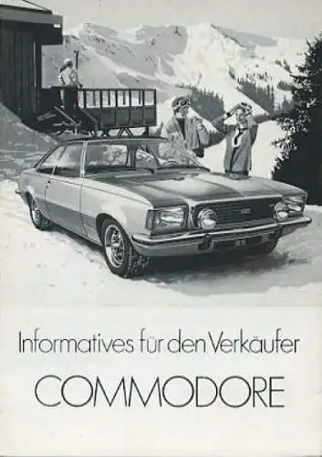 Opel Commodore Verkäufer-Info 1.1973