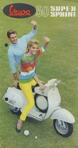 Vespa 50 Super Sprint Prospekt 1966