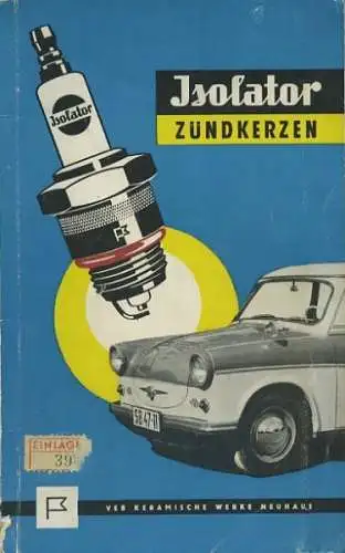 Isolator Zündkerzen Katalog 1961