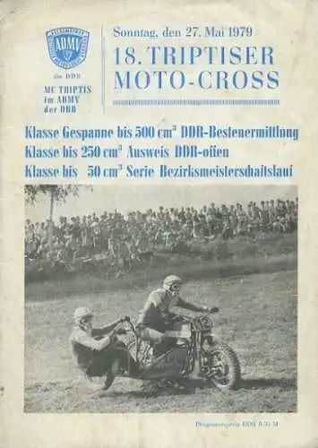 Programm 18. Triptiser Moto Cross 5.1979