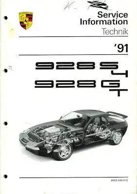 Porsche 928 S4 / 928 GT Kundendienst Information 1991