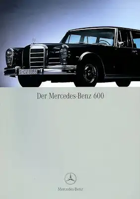 Mercedes-Benz 600 Prospekt 1990er Jahre