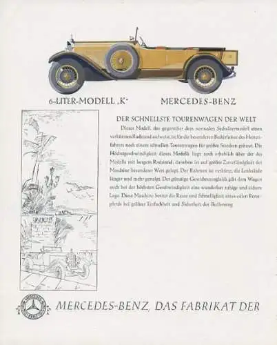 Mercedes-Benz Programm 11.1927