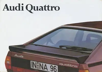 Audi Quattro Prospekt 3.1980