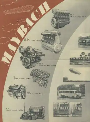 Maybach Motorenbau Prospekt 1933