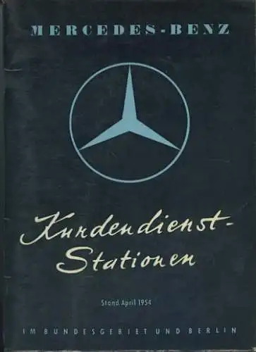 Mercedes-Benz Kundendienststationen Deutschland 4.1954