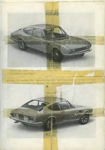 Fiat Dino Coupé Bedienungsanleitung 11.1971