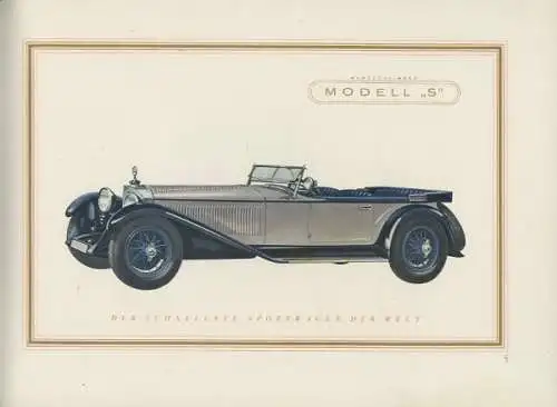 Mercedes-Benz Modell S Prospekt 4.1928