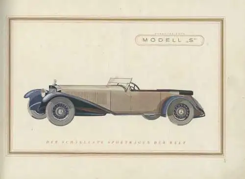 Mercedes-Benz Modell S Prospekt 4.1928