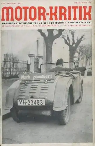 Motor-Kritik 1938 Heft 7